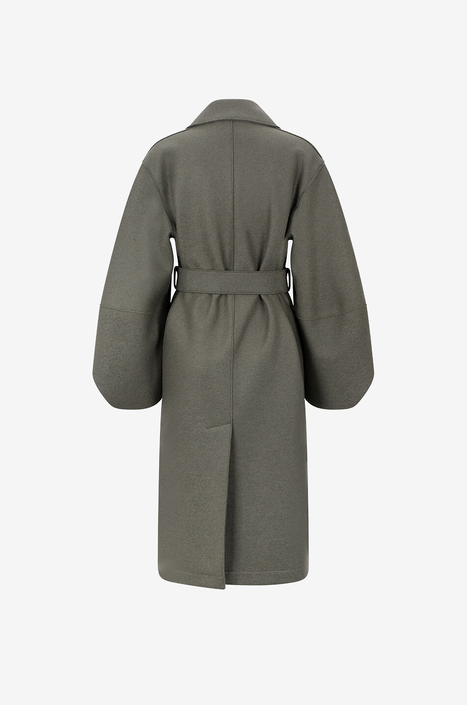 HARRIS WHARF Langer Mantel aus Schurwolle Damen KHAKI 2