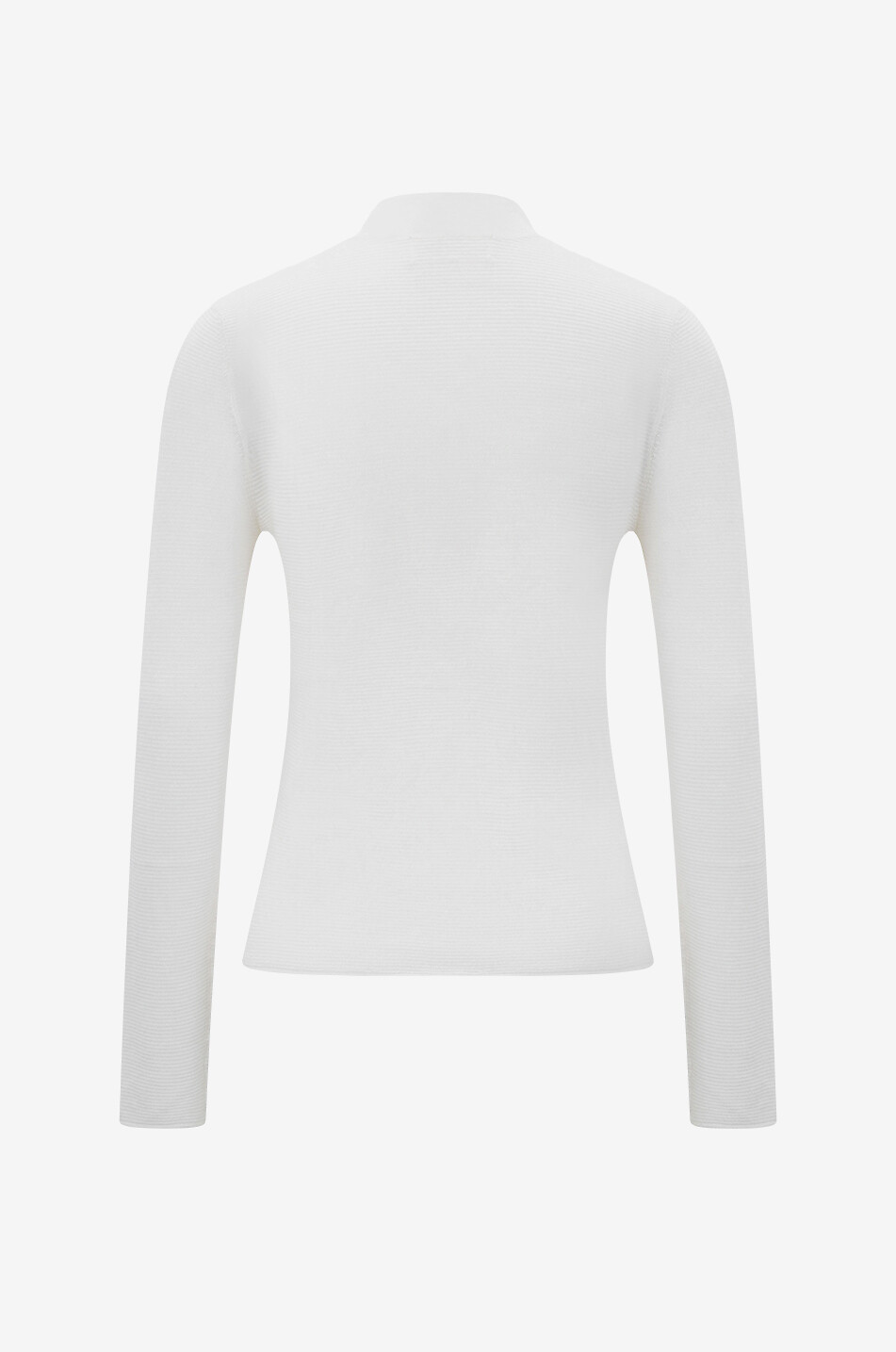 LISA YANG Pull chaussette à col montant en cachemire Lory Femme BLANC CASSE 2
