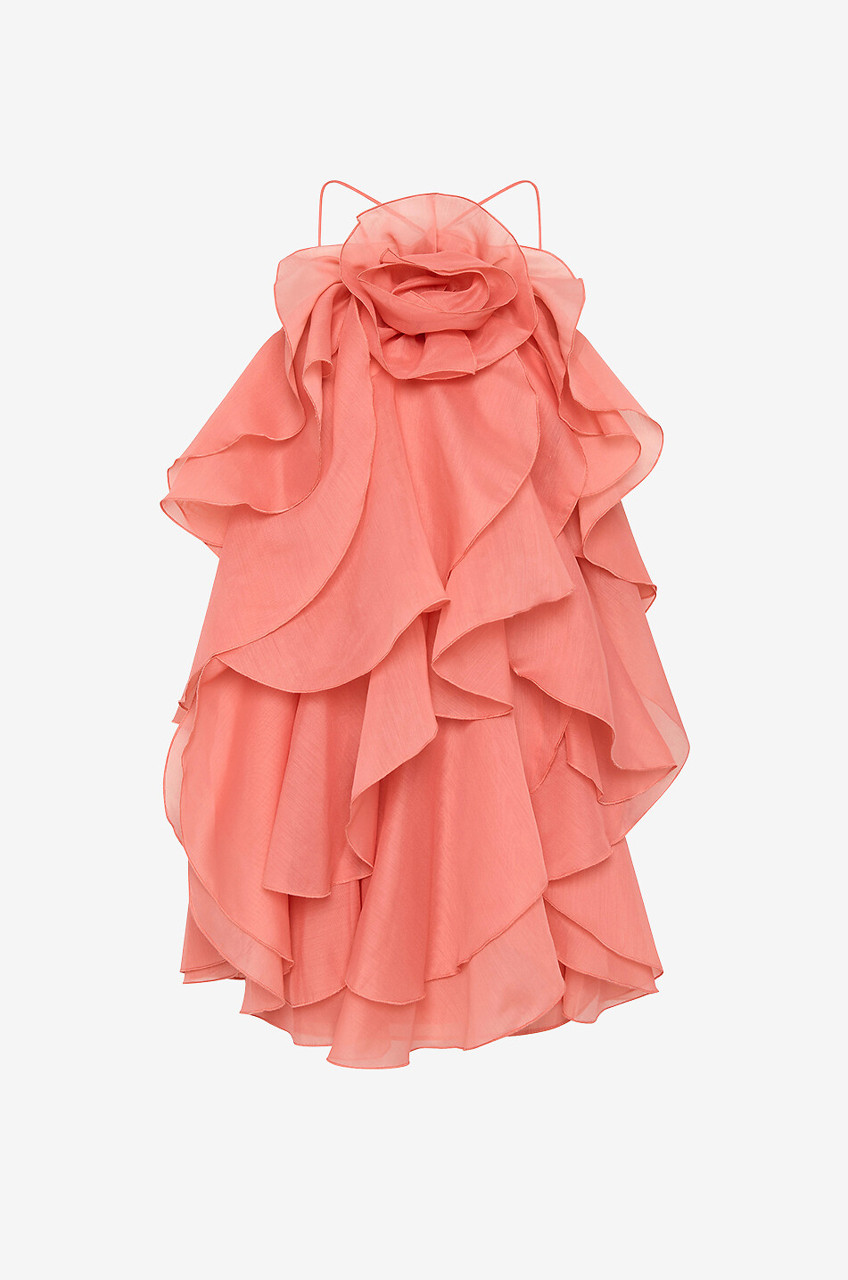 AJE Mini robe dos-nu à volants Pandorea Femme ROSE CLAIR 1