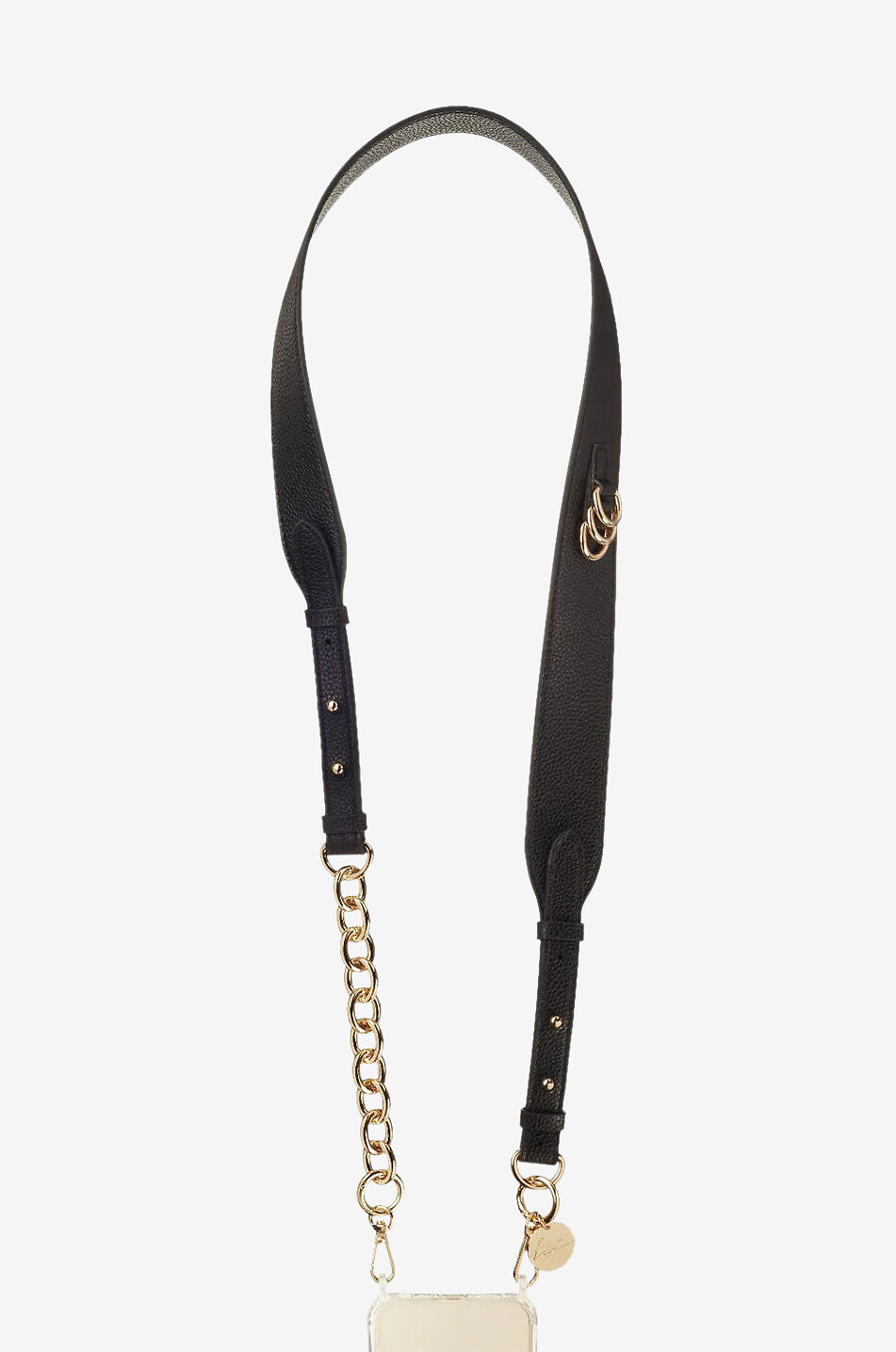 LACOQUEFRANCAISE Smartphone Kette aus Leder Lara Damen SCHWARZ 1