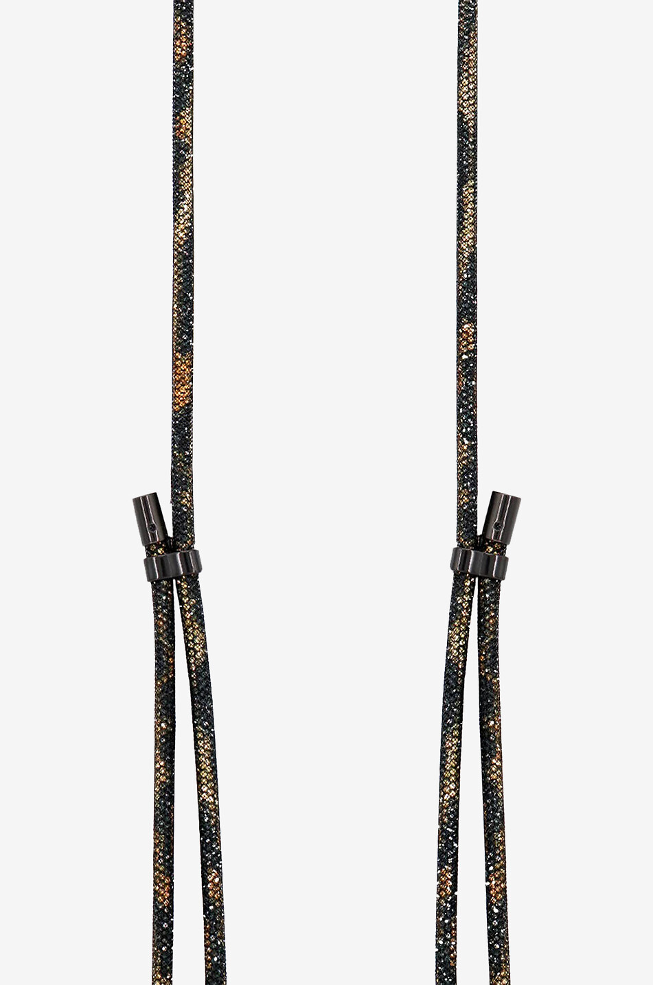 LACOQUEFRANCAISE Mariah glittering phone cord strap Women BLACK 2