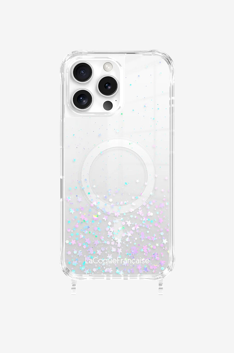 LACOQUEFRANCAISE Paillettes Magsafe iPhone 15 Pro phone case Women Colourless 1