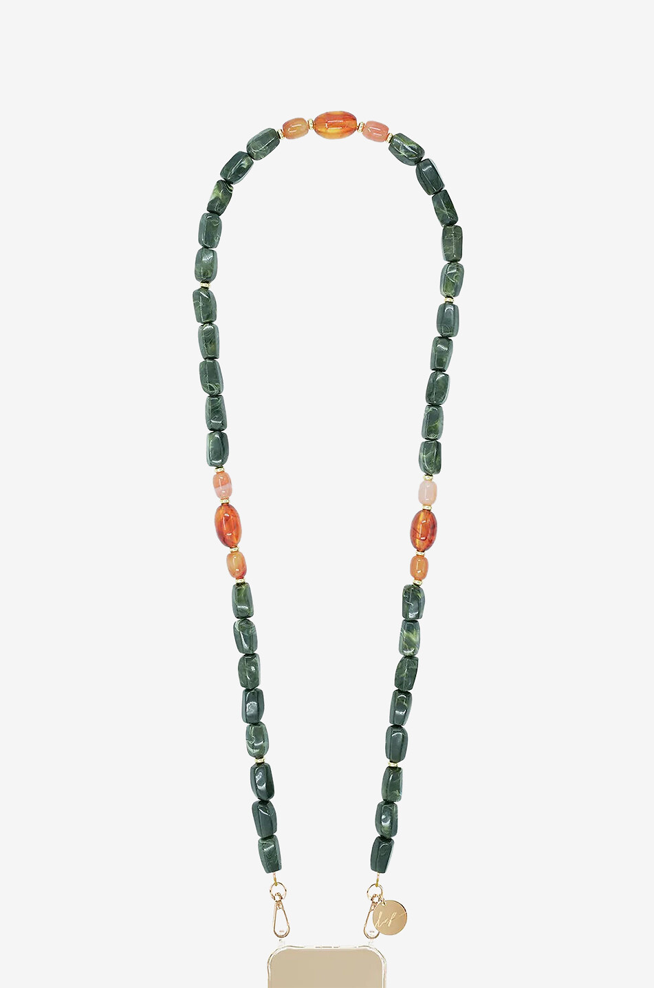 LACOQUEFRANCAISE Lange Smartphone-Kette Dara Damen GRÜN 1