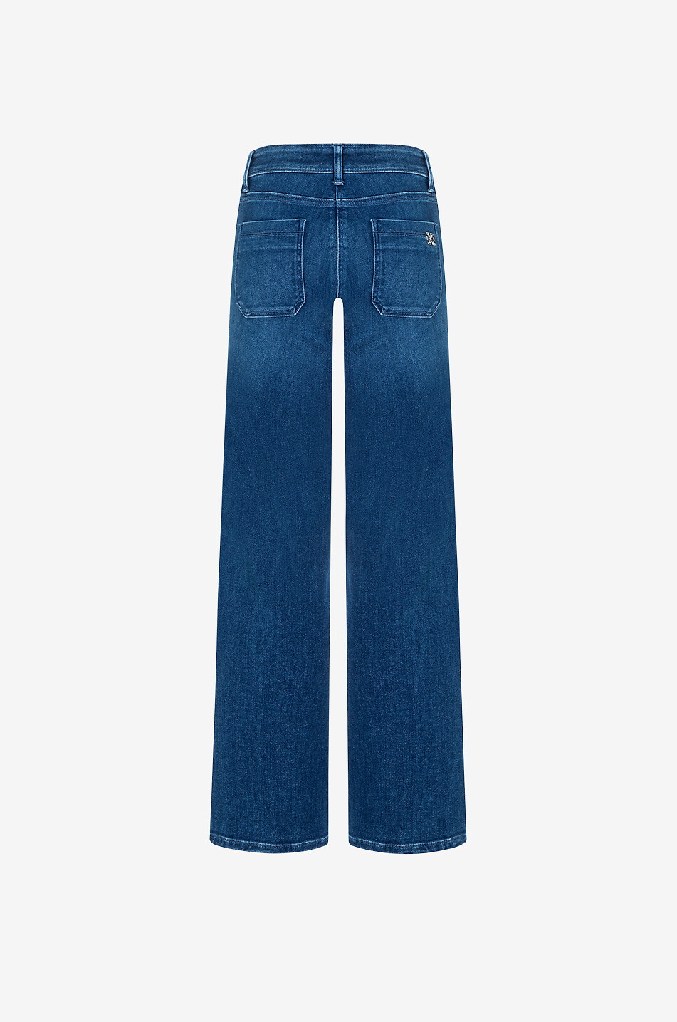 CAMBIO Jeans mit weitem Bein aus Baumwolle und Lyocell Tess Damen MITTELBLAU 2