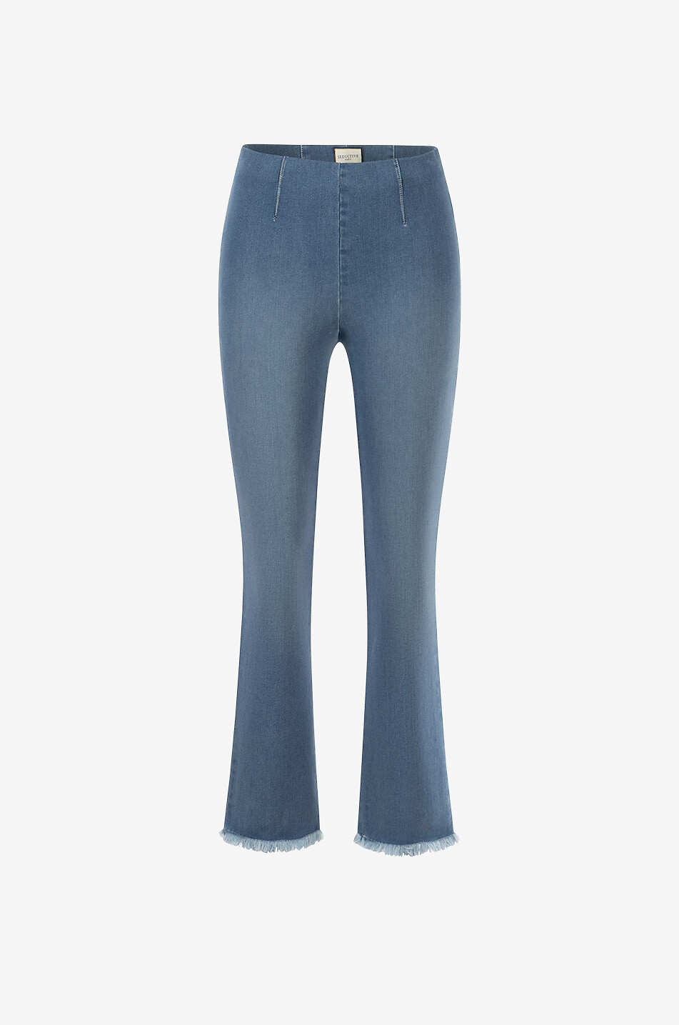 Cindy skinny jeans with flared frayed ankles