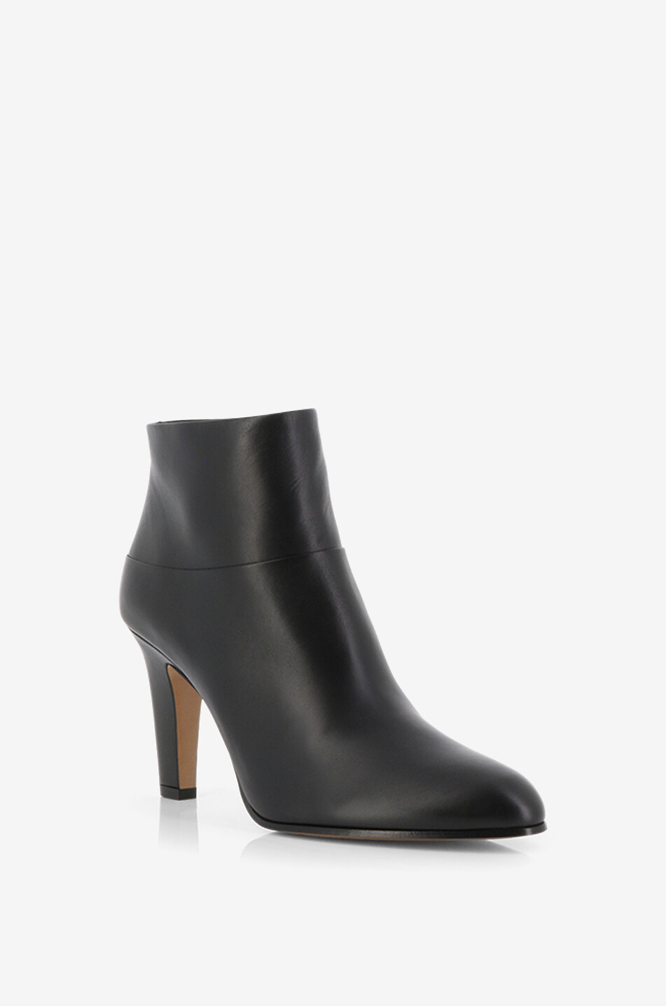 CHLOE Bottines à talon en cuir lisse Eve 90 Femme NOIR 1
