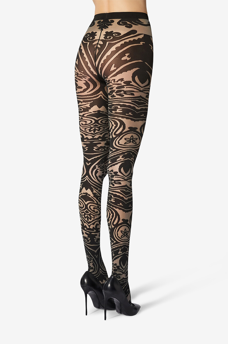 ETRO X WOLFORD Collant à motif Paisley Tattoo Femme MULTICOLORE 3