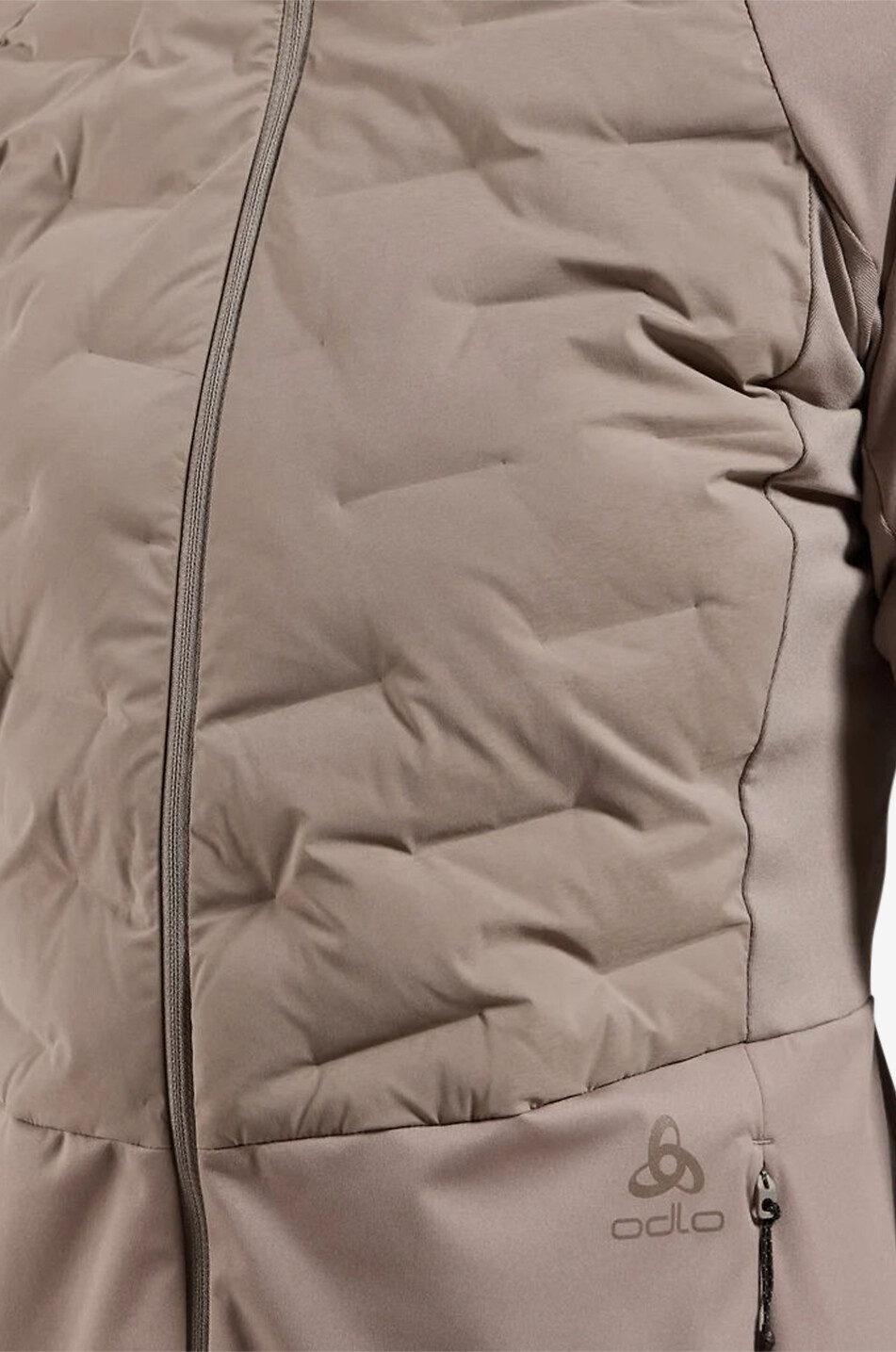 ODLO Zeroweight Insulator hooded running jacket Women BEIGE 4