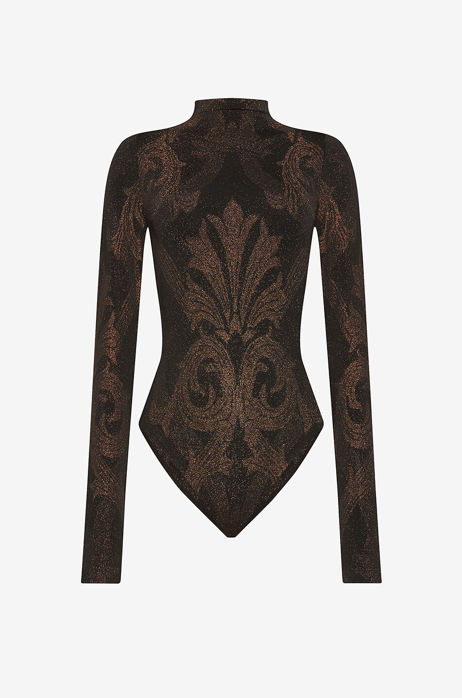 Body en jacquard de lurex motif Paisley