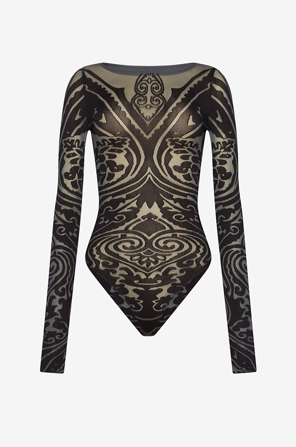 ETRO X WOLFORD Paisley Tattoo string bodysuit Women MULTI COLOURED 1