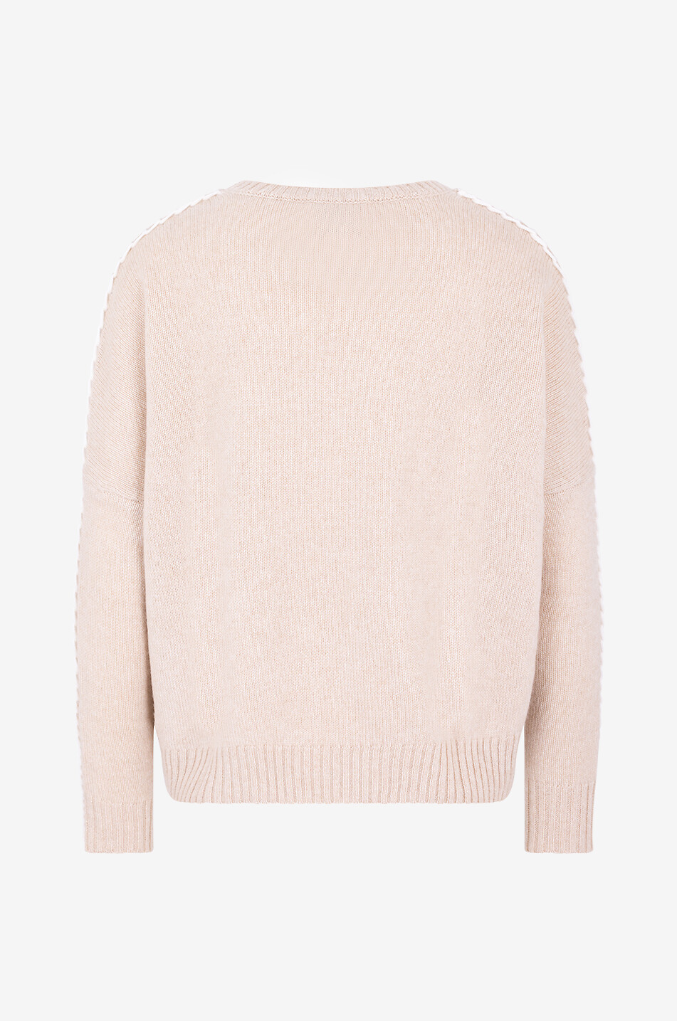 KUJTEN Pullover mit Rundhalsausschnitt aus Kaschmir Amea Damen Hellbeige 2