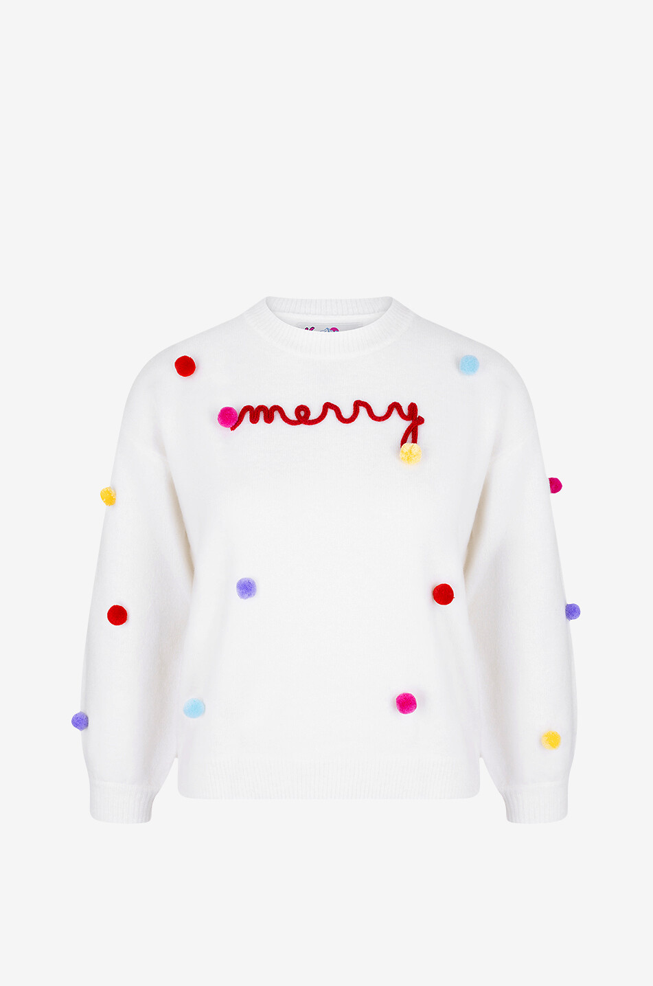 MC2 SAINT BARTH Jessie Merry girls' alpaca wool and wool jumper Girl WHITE 1