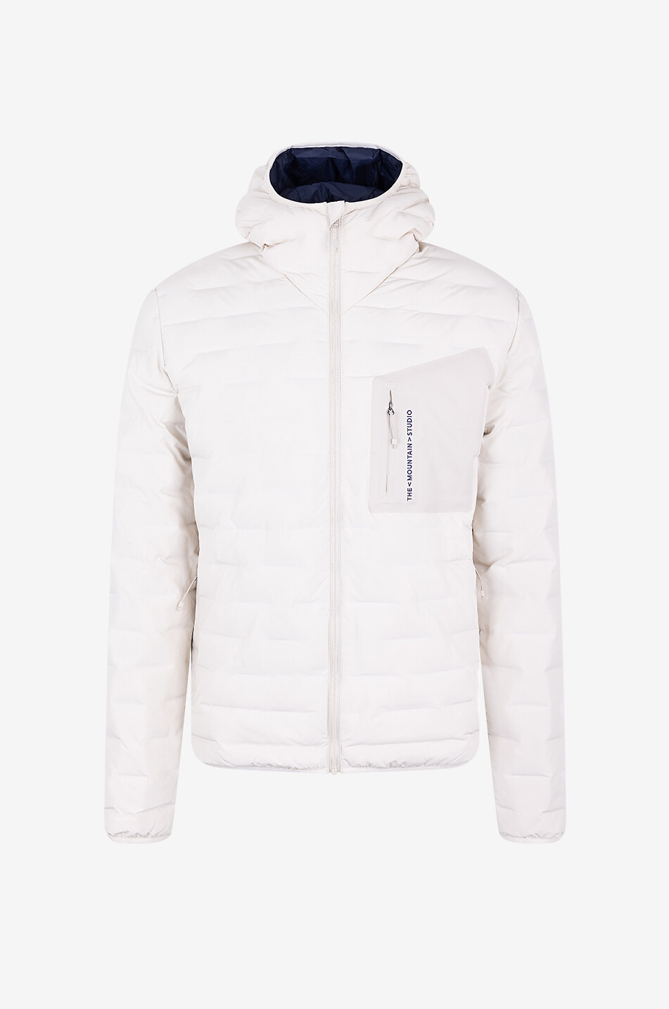 Leichte wendbare Daunenjacke mit Kapuze D-3 RL