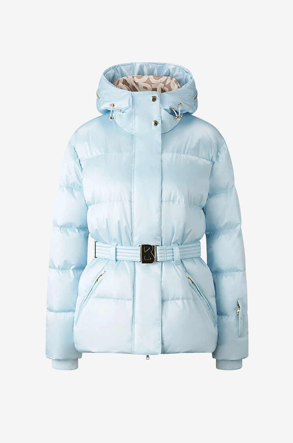 Selma belted ski down jacket