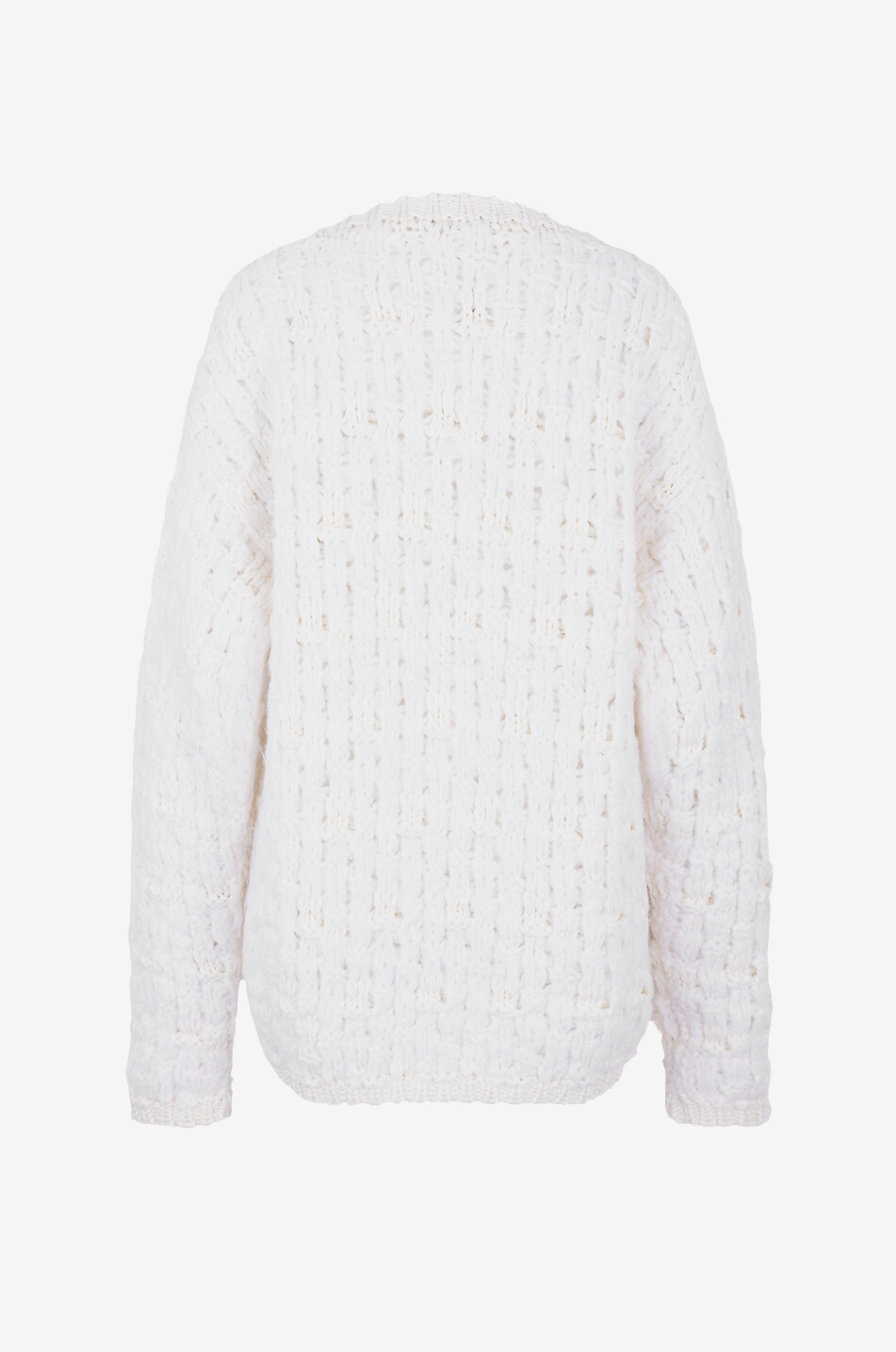 MONCLER GRENOBLE Après-Ski loose wool and alpaca jumper Men WHITE 2