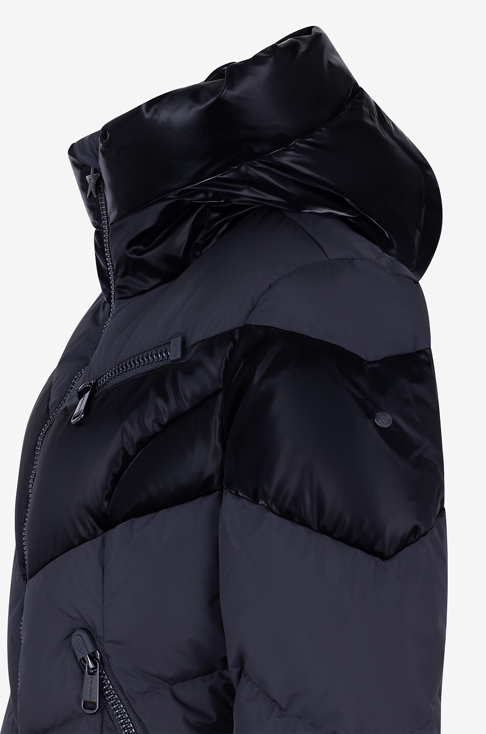 Moraine cinched ski jacket with herringbone detail