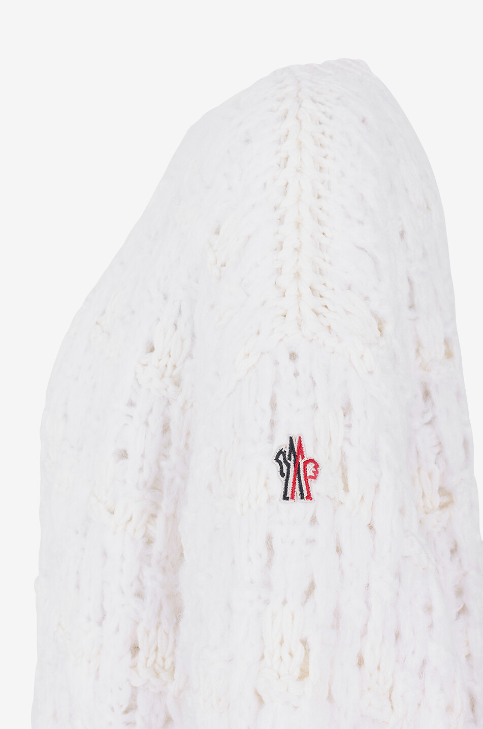 MONCLER GRENOBLE Après-Ski loose wool and alpaca jumper Men WHITE 3