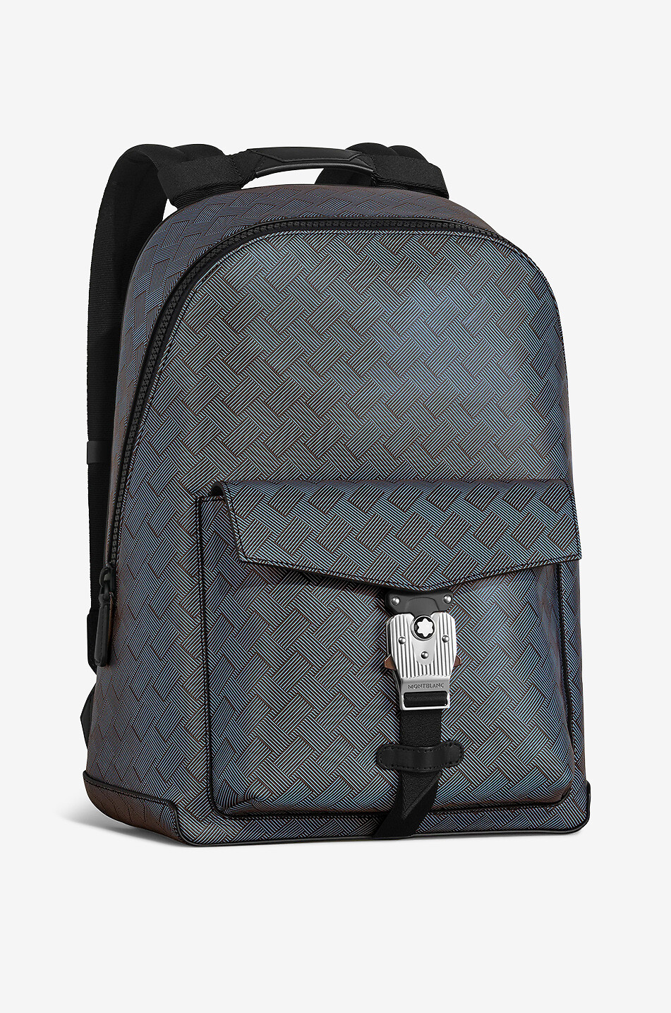 MONTBLANC Rucksack aus texturiertem Leder Extreme 3.0 M Lock 4810 Lavender Grey Herren HELLGRAU 2