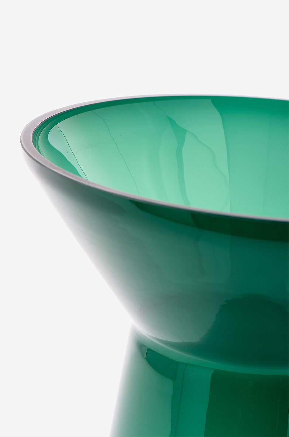 POLS POTTEN Vase en verre Long Neck Maison VERT FONCÉ 2