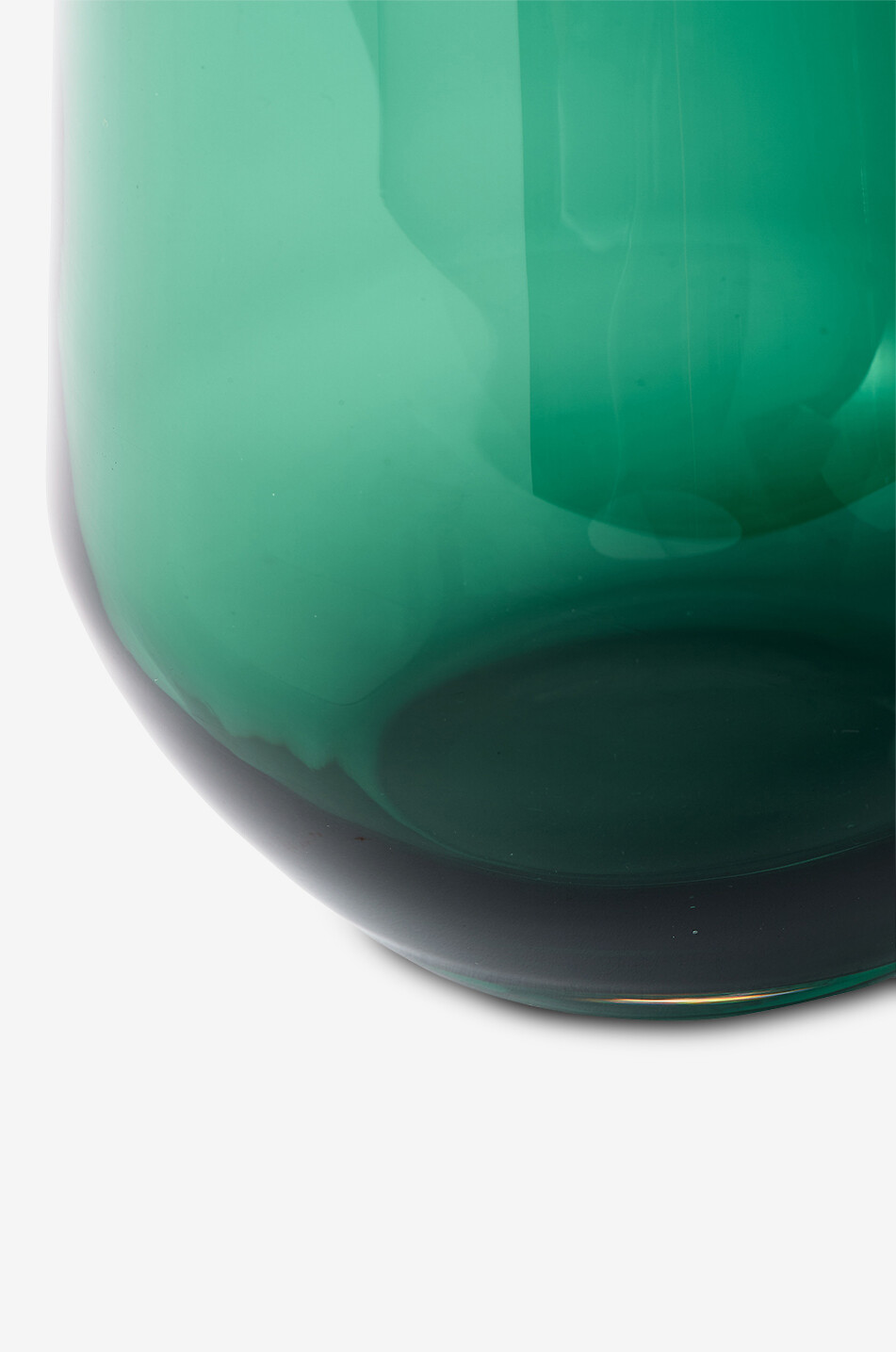 POLS POTTEN Vase en verre Long Neck Maison VERT FONCÉ 4