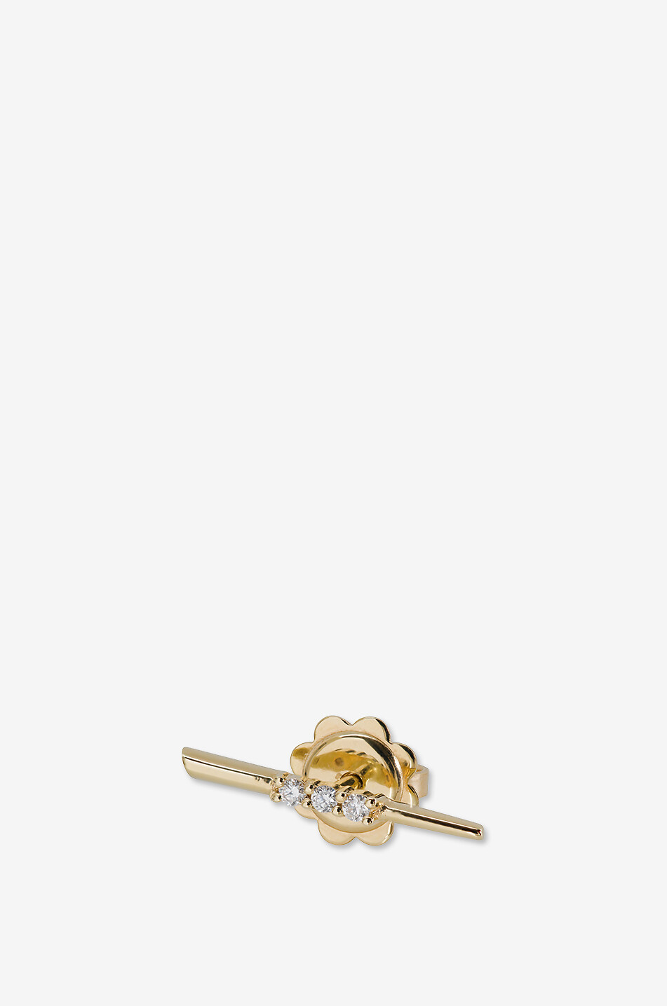 GBYG Einzelner Gelbgold-Ohrstecker mit Diamanten Mini Pic Damen GELB 1