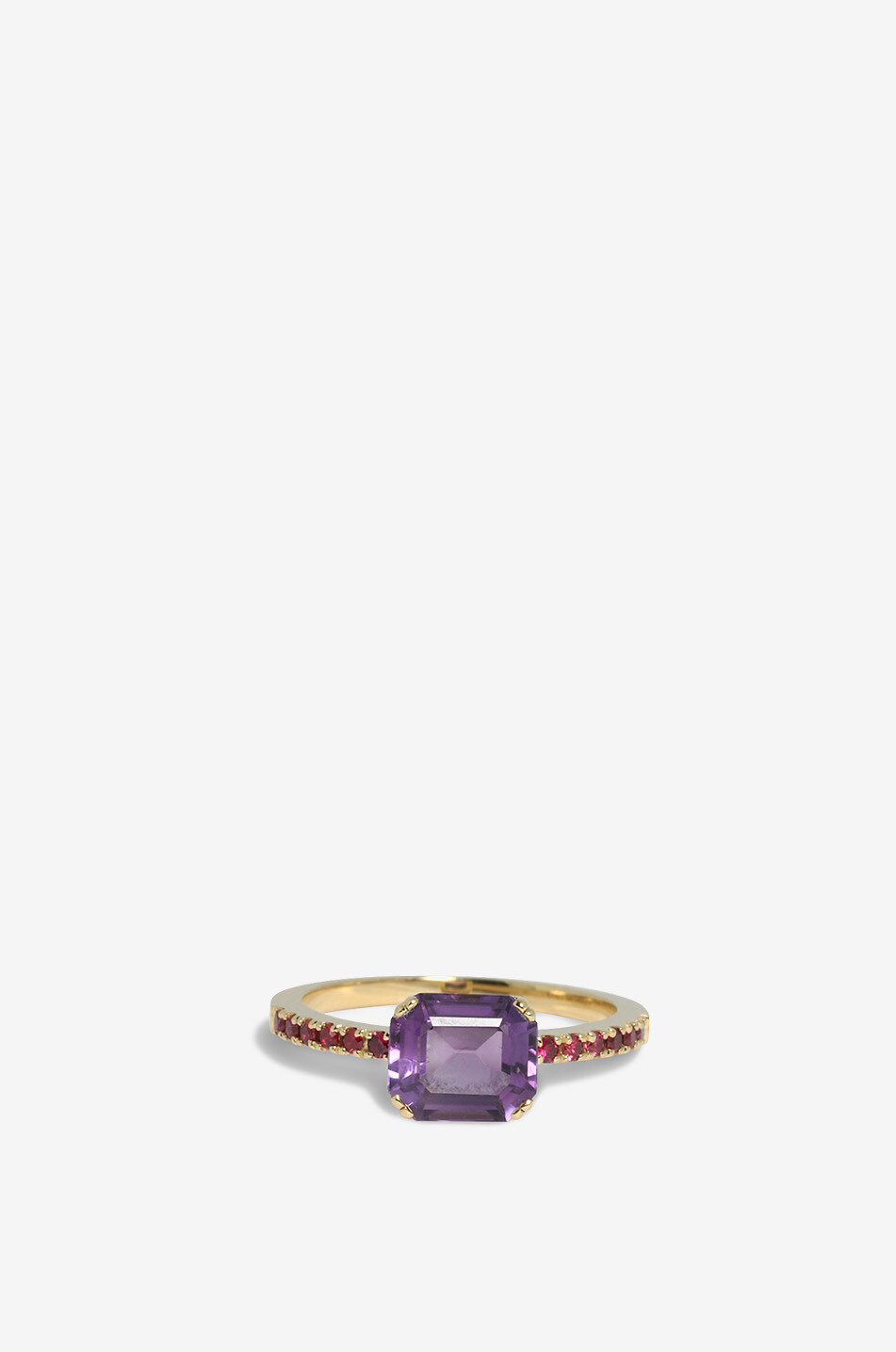 GBYG Précieuse pink gold ring with amethyst and rubies Women PINK 1