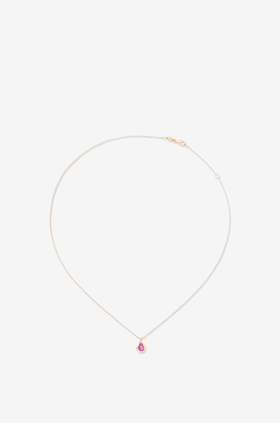 GBYG Halskette aus Roségold und rosa Saphir One Damen ROSA 2