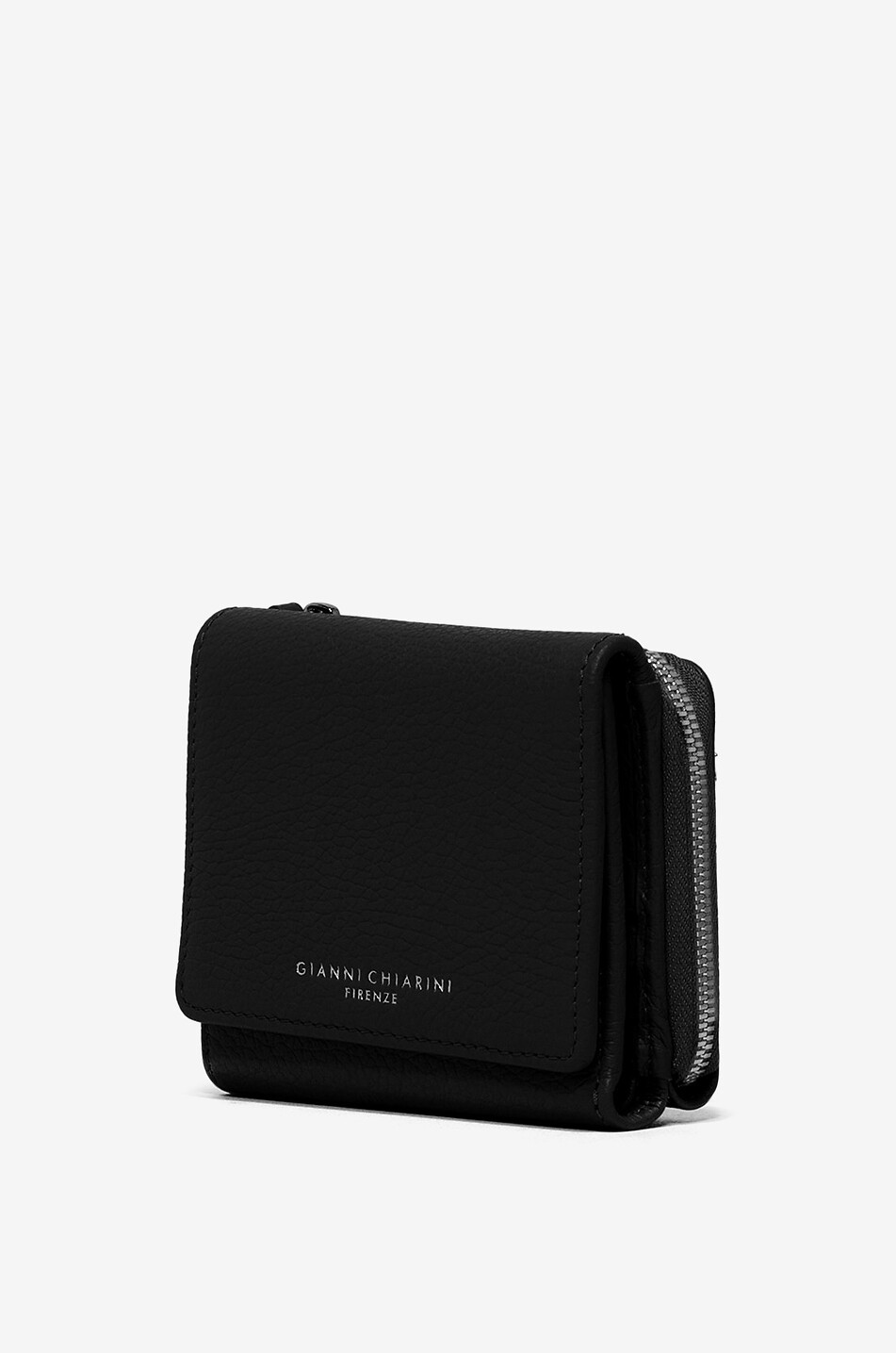 GIANNI CHIARINI Grain grained leather wallet Women BLACK 3