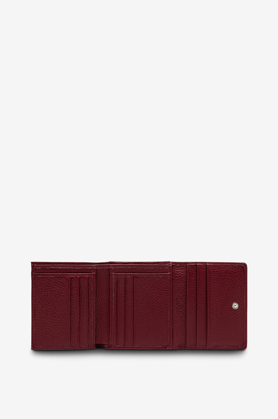 GIANNI CHIARINI Kleine Brieftasche aus genarbtem Leder Grain Damen DUNKELROT 4