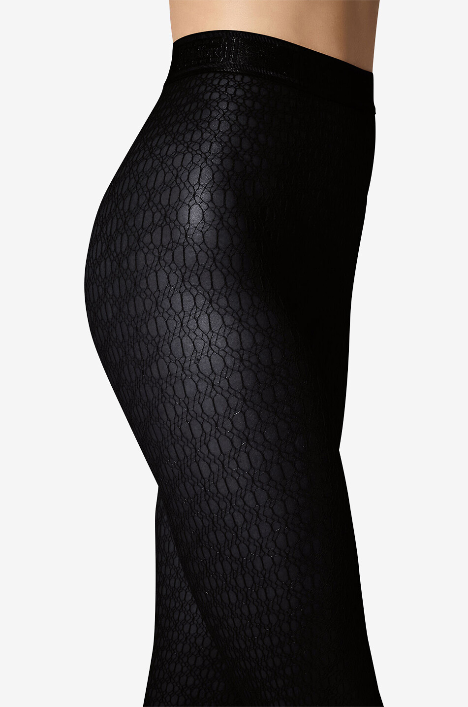 WOLFORD Netzstrumpfhose Fine Net Damen SCHWARZ 4