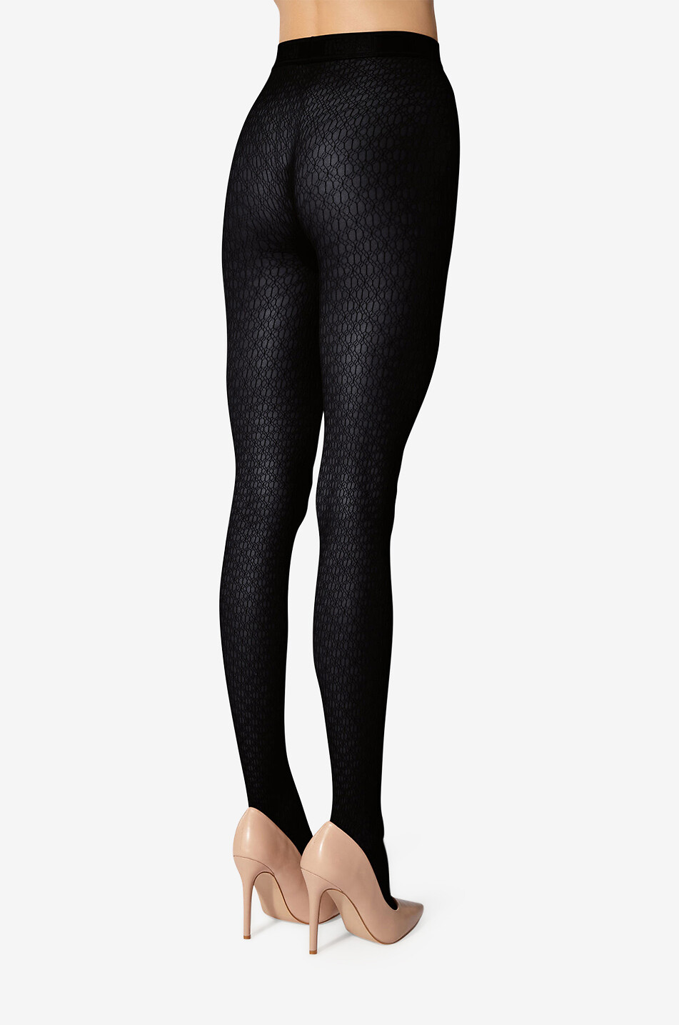 WOLFORD Netzstrumpfhose Fine Net Damen SCHWARZ 3