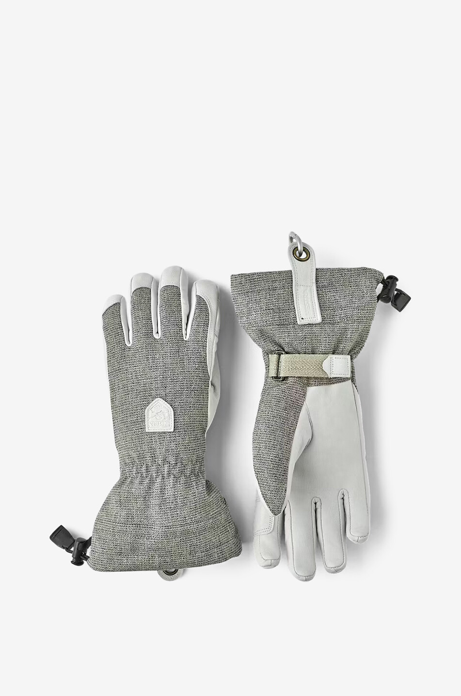 HESTRA Skihandschuhe aus Stoff und Leder Patrol Gauntlet Damen GRAU 1