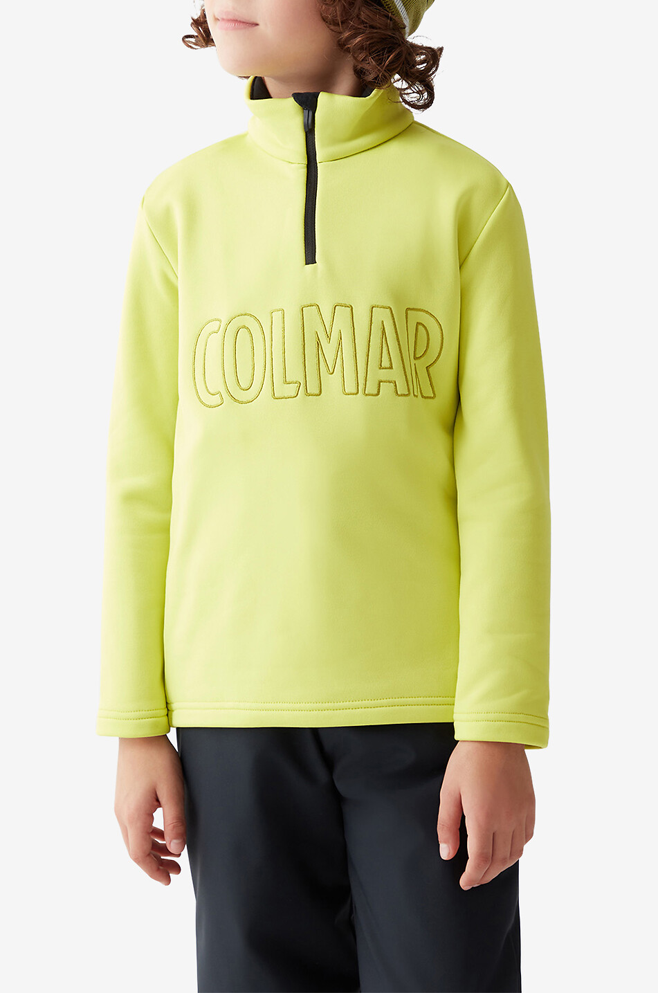 COLMAR Midlayer aus Fleece für Jungen mit Logostickerei Unisex GELB 3