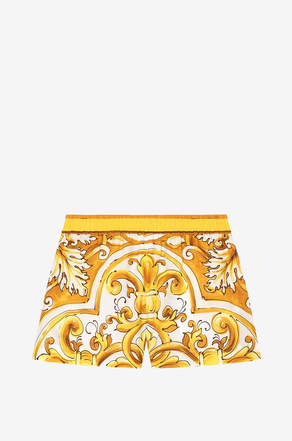 DOLCE & GABBANA Short en popeline fille Majolica Fille JAUNE 2
