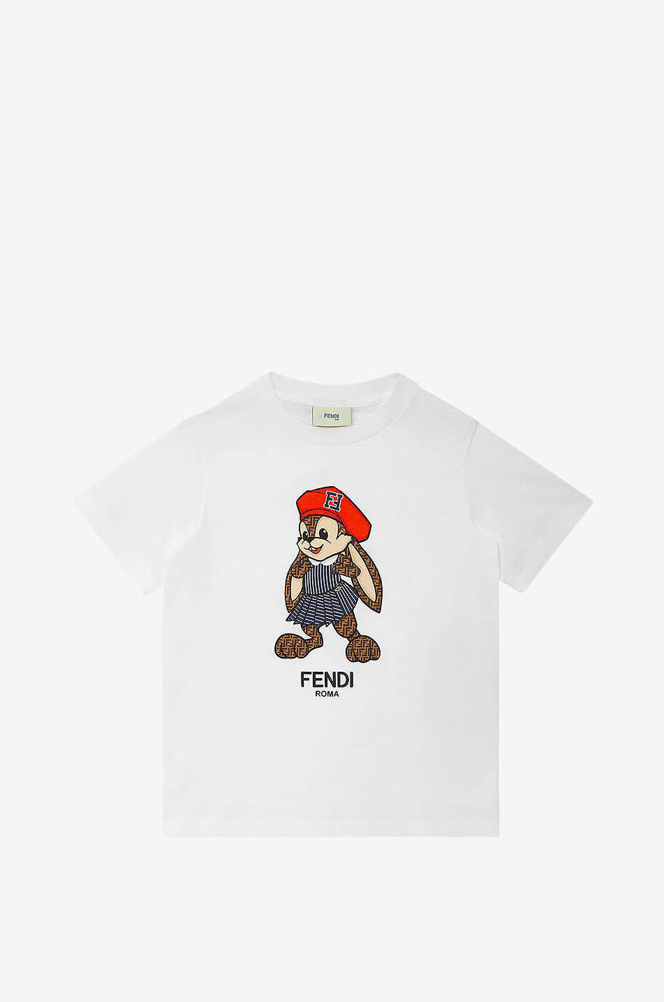 FENDI girls Cotton Fendi shops tshirt