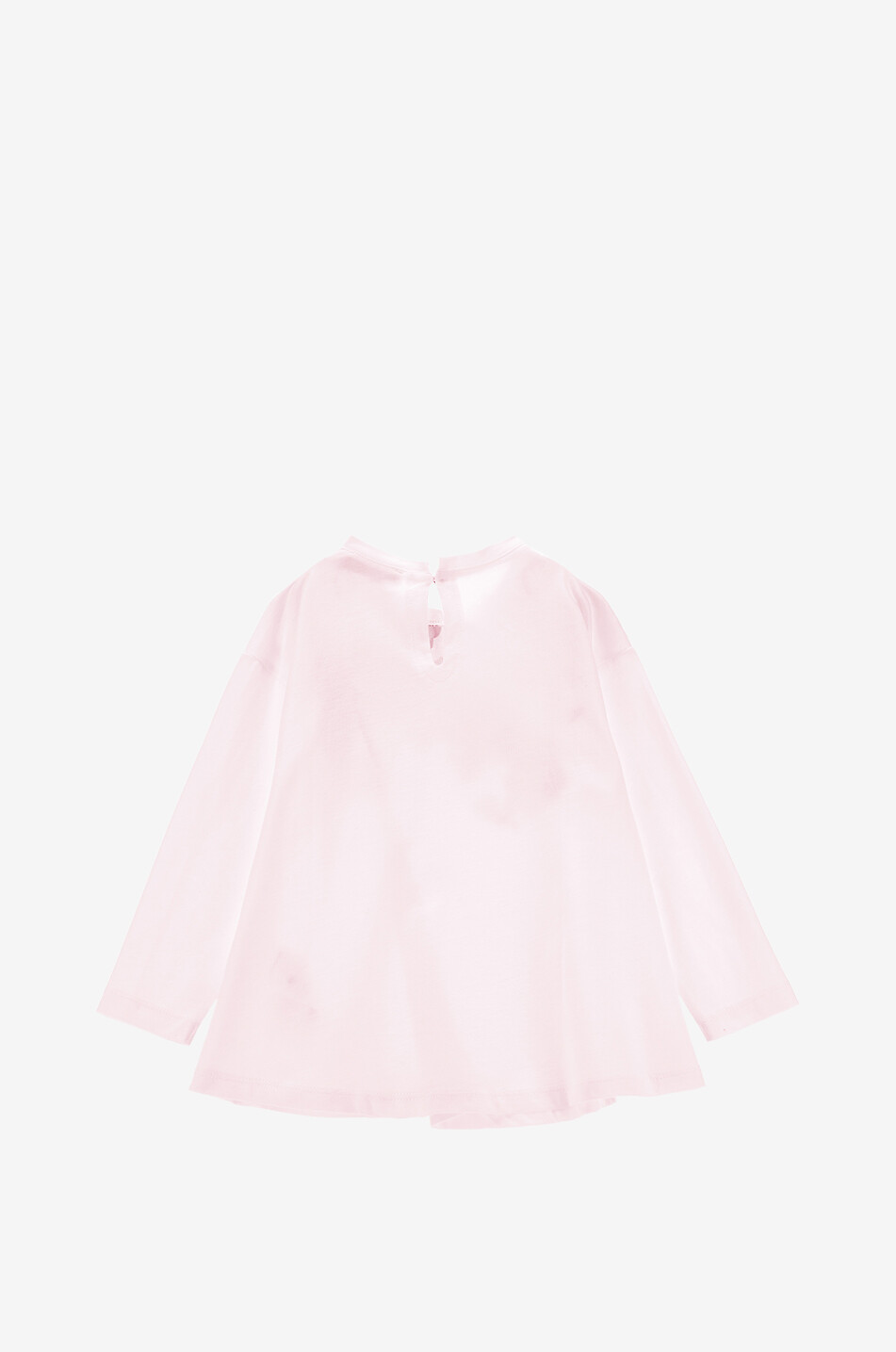 MONNALISA Crystal embellished flower printed girls' long-sleeved maxi T-shirt Girl PINK 2