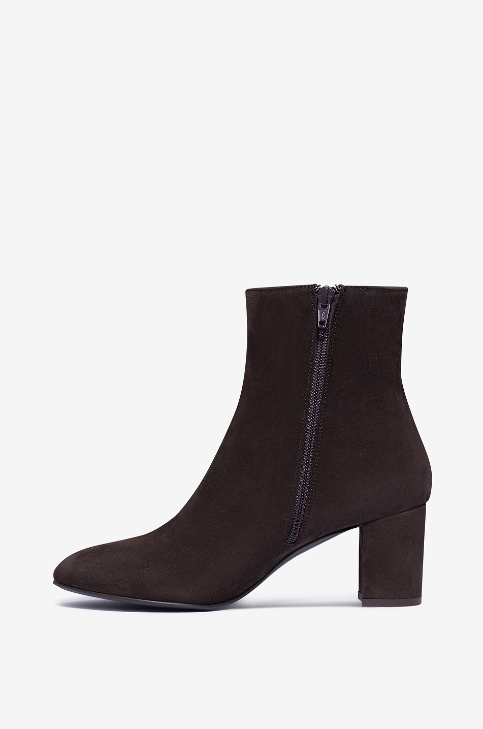 Bottines en daim à talon carré Ronnie 65