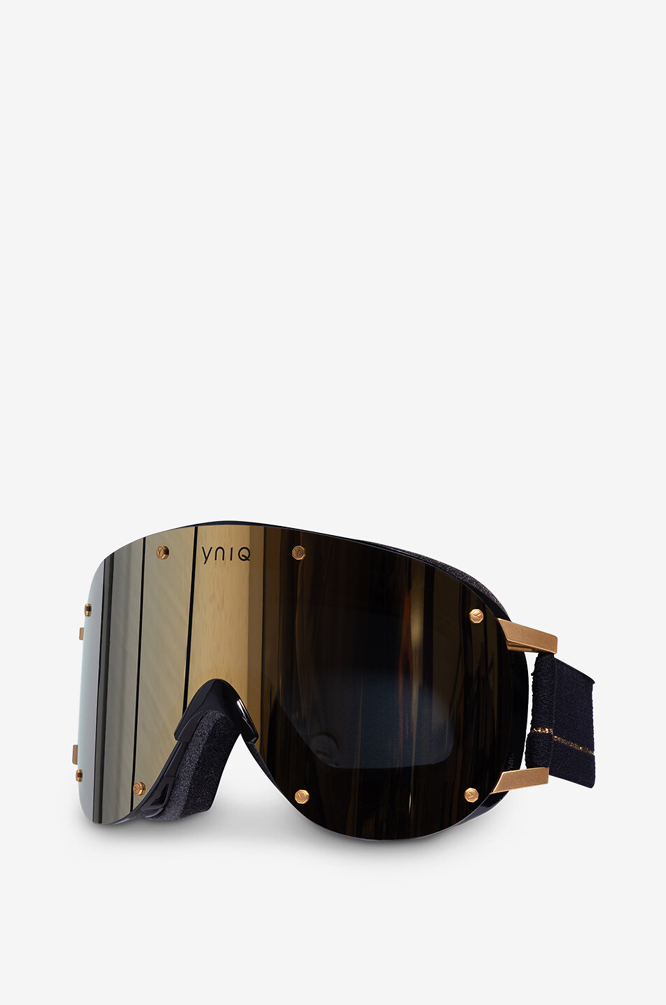 Model Four - Black All Gold ski goggles