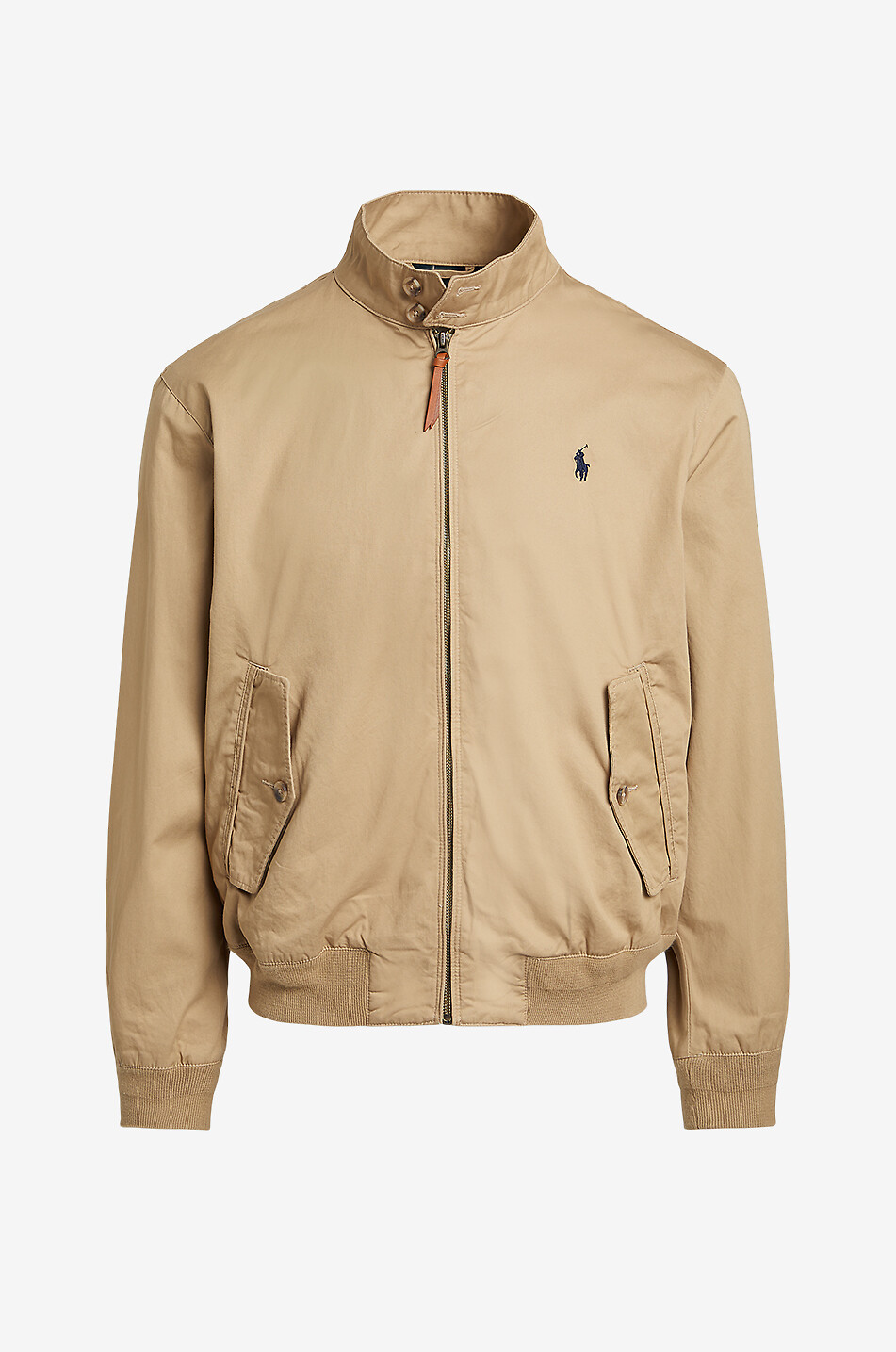 Blouson en sergé de coton à col montant Pony