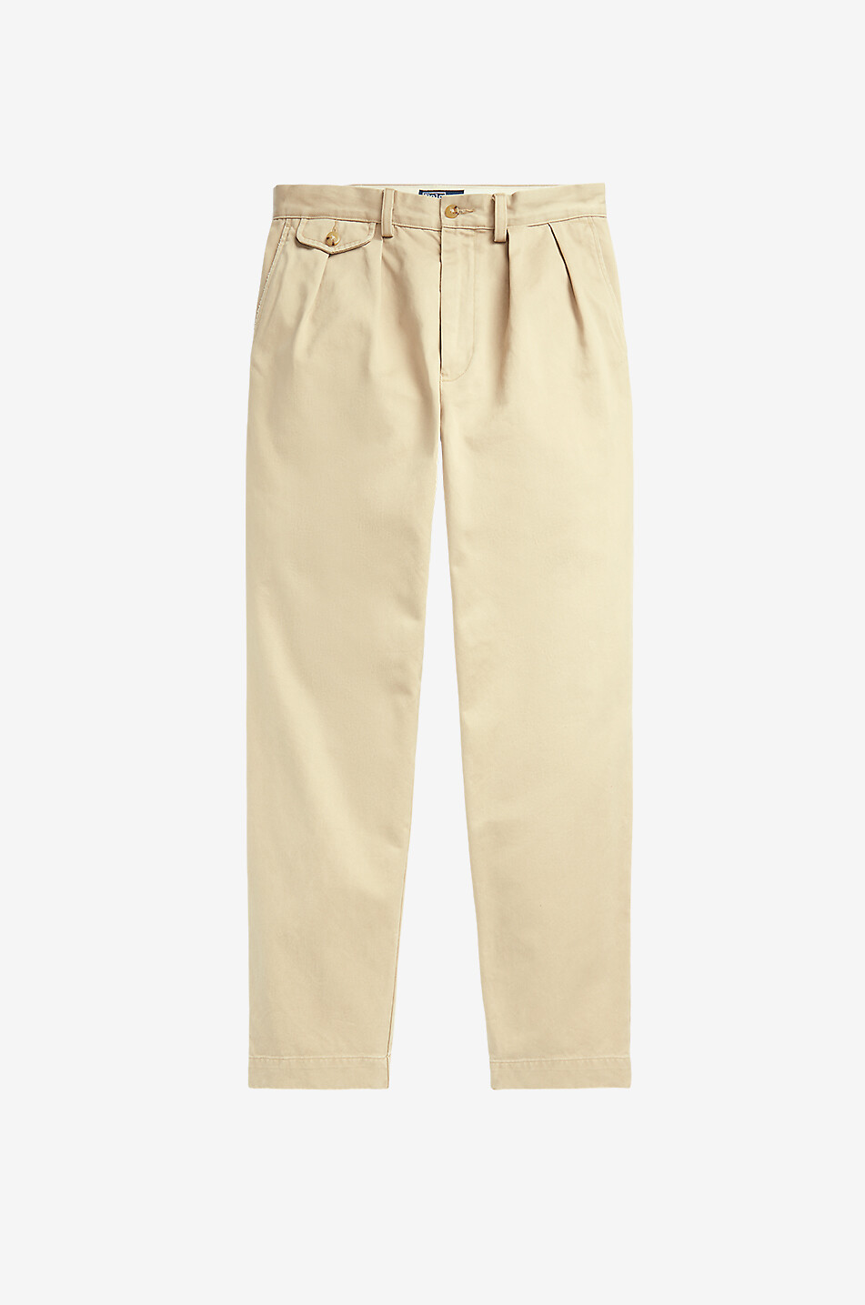 POLO RALPH LAUREN Whitman chino trousers with waistband tucks Men KHAKI 1