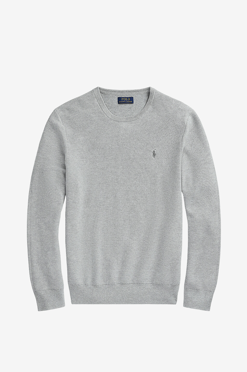 Pony cotton piqué crewneck jumper