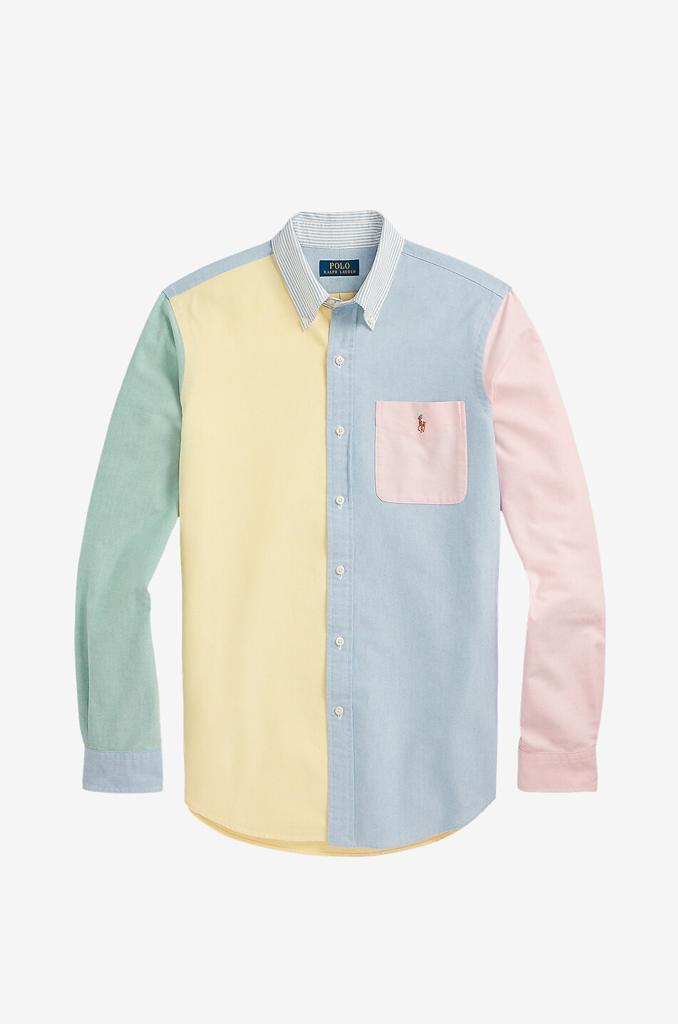 Colour-Block-Hemd Custom Fit Oxford Fun