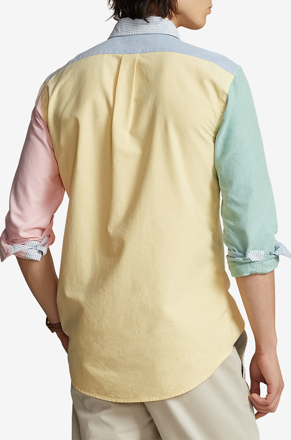 POLO RALPH LAUREN Colour-Block-Hemd Custom Fit Oxford Fun Herren BUNT 3