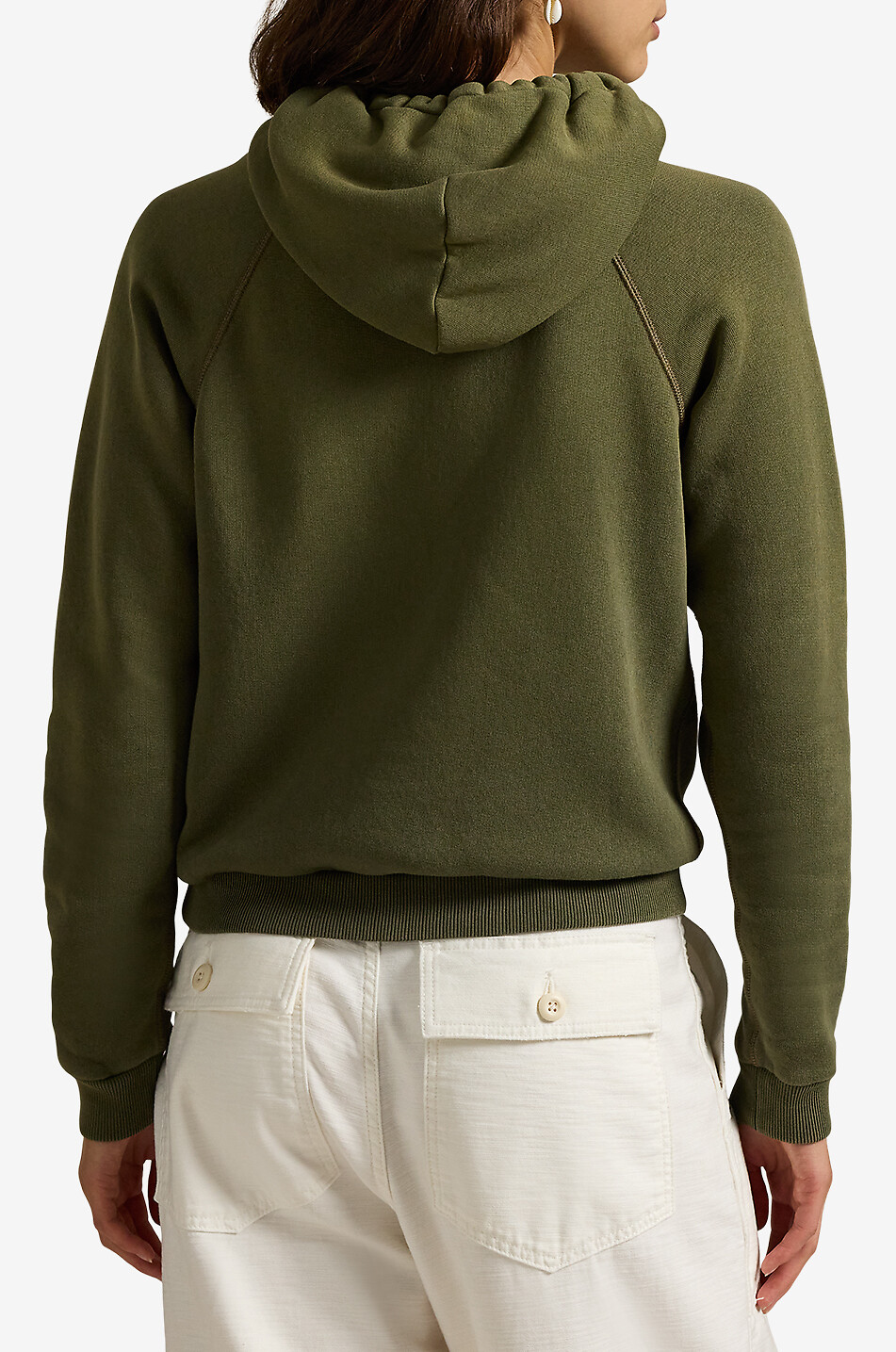 POLO RALPH LAUREN Sweat-shirt à capuche Shrunken Fit Pony Femme KAKI 3