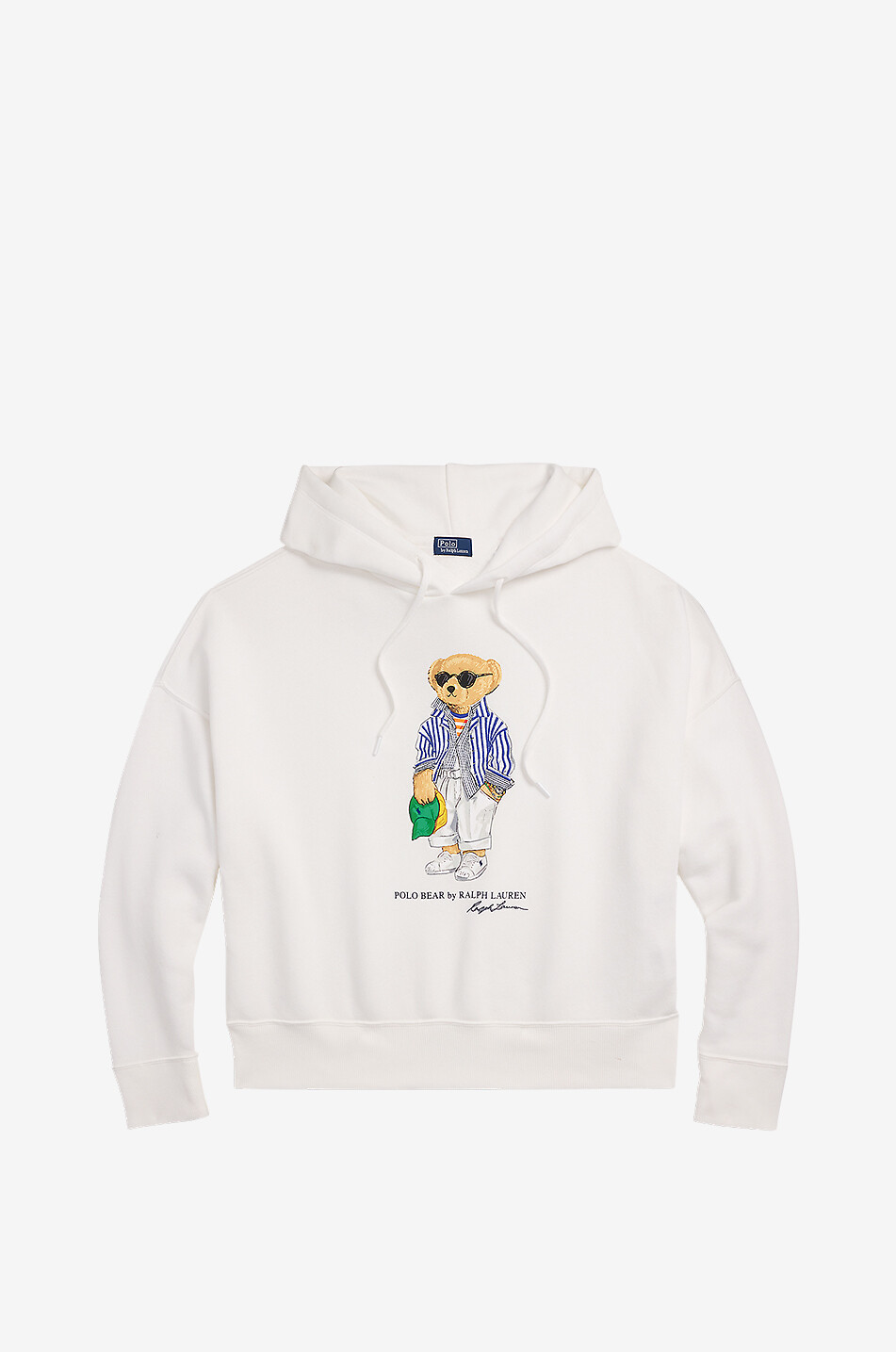 POLO RALPH LAUREN Sweat-shirt à capuche décontracté Seaside Polo Bear Femme BLANC 1