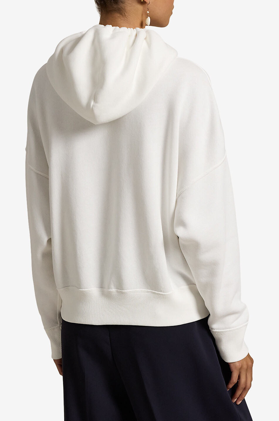 POLO RALPH LAUREN Sweat-shirt à capuche décontracté Seaside Polo Bear Femme BLANC 3