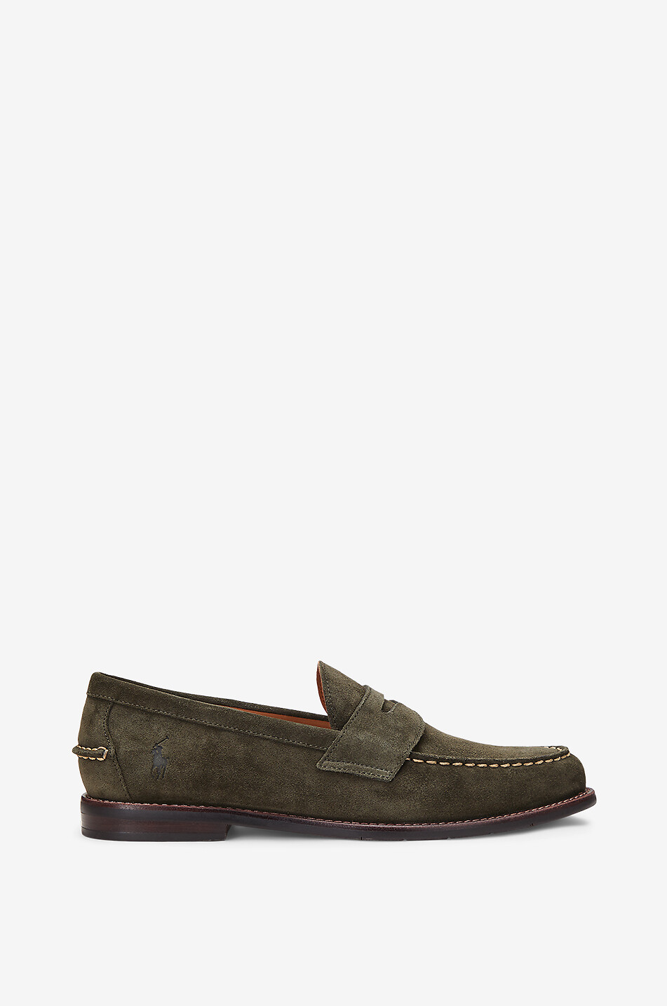 POLO RALPH LAUREN Alston Penny suede loafers Men DARK KHAKI 2
