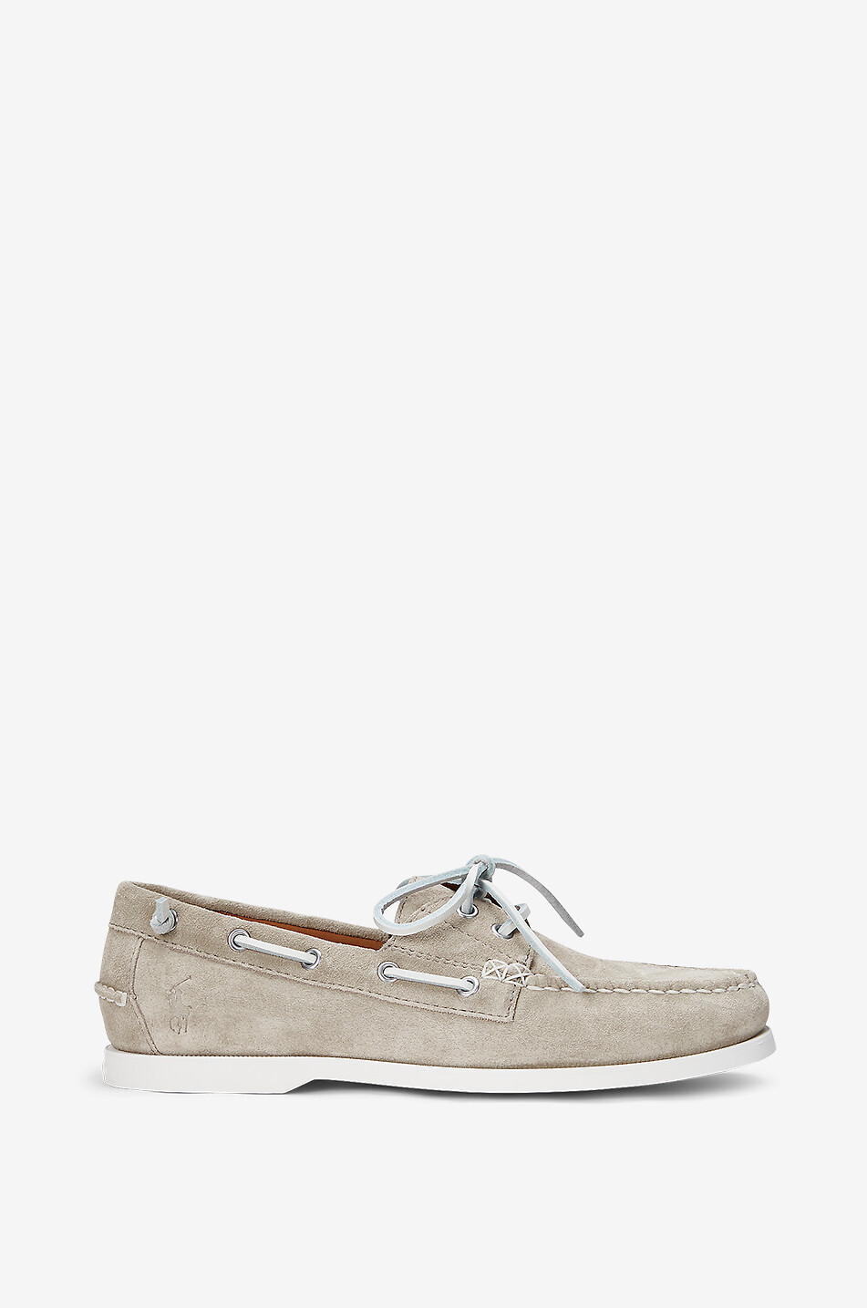 POLO RALPH LAUREN Chaussures bateau en daim Merton Homme GRIS CLAIR 2