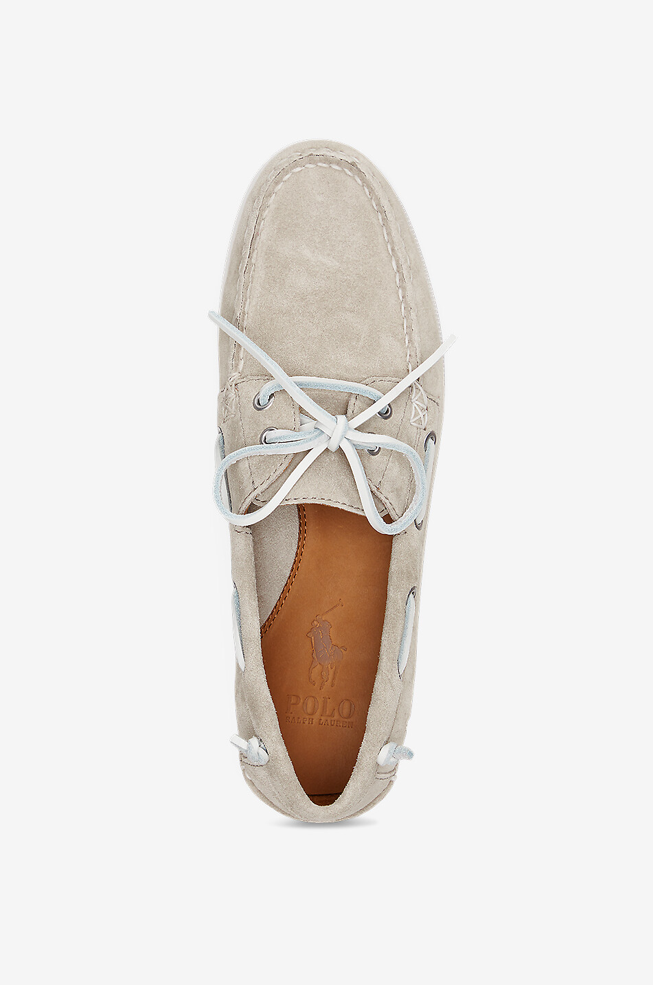 POLO RALPH LAUREN Chaussures bateau en daim Merton Homme GRIS CLAIR 4