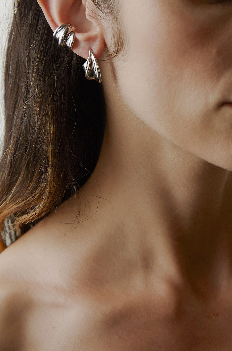 OTIUMBERG Boucles d'oreilles en argent Wave Femme ARGENT 2